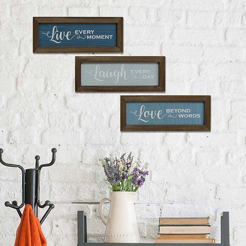 Stratton Home Decor Live Laugh Love Wood Wall Art 3 Piece Stratton Home Decor Live Laugh Love Wood Wall Art 3 Piece