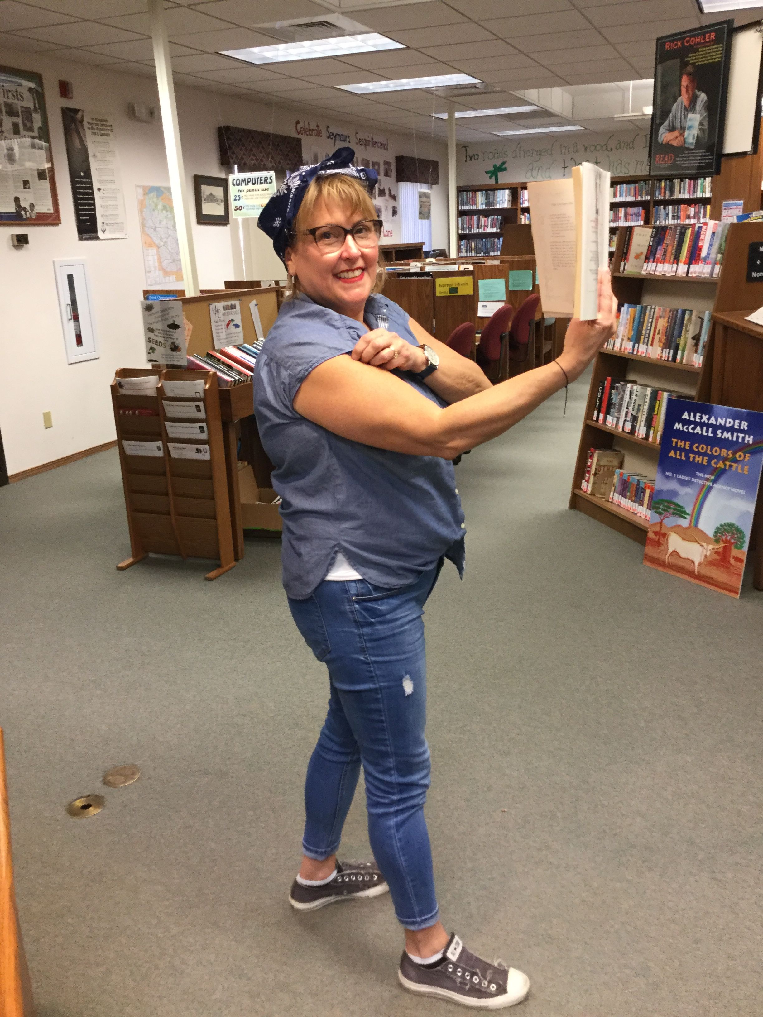 pin by muehl public library on rosie the riveter halloween 2018