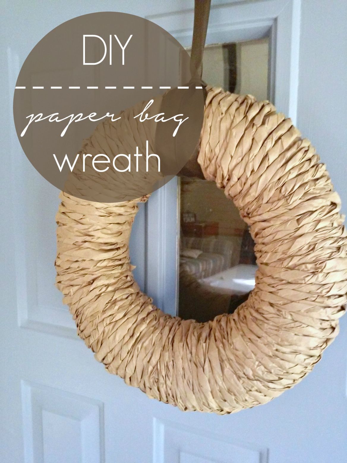 Diy Brown Paper Bag Wreath Using Only Two Items Bags And Diy Brown Paper Bag Wreath Using Only Two Items Bags And Staples Tutorial Included Easydiy Fallwreath