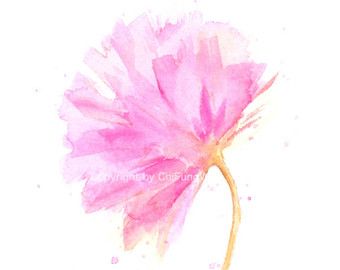 Lavande Fleurs Aquarelle Carte Carte Aquarelle Peint A La Main J