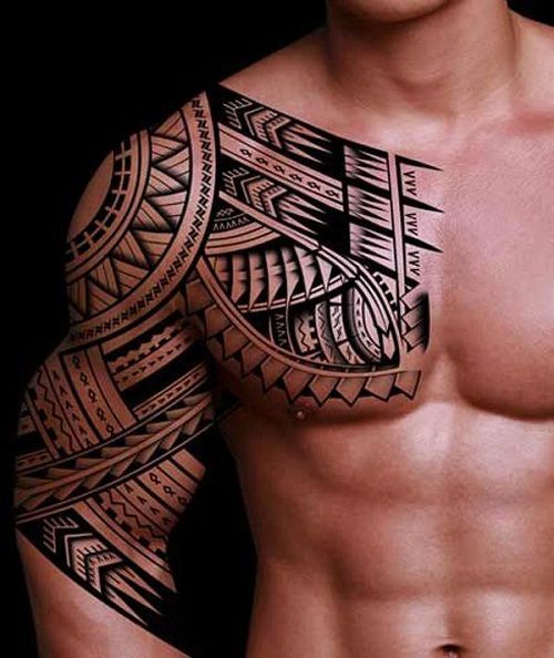80 Tribal Shoulder Tattoos For Men Masculine Design Ideas Tribal Shoulder Tattoos Tribal Tattoos For Men Chest Tattoo Men