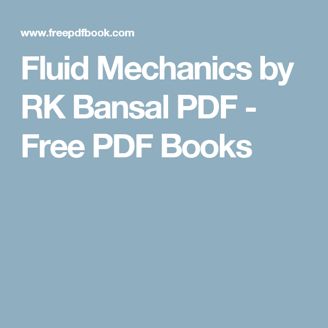 fluid mechanics by rk bansal pdf karma pinterest fluid