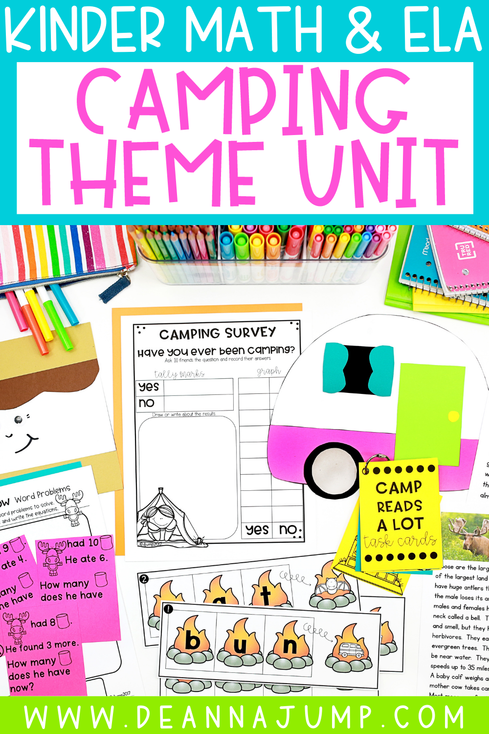 Looking for some kindergarten centers with a fun camping theme? These centers are perfect to go alongside a camping unit, and can be used to practice literacy and math skills. Fun Math Games, Work Activities, Literacy Unit, Literacy Centers, Work Skills, Math Skills, Kindergarten Centers, Kindergarten Activities, Halloween Teaching