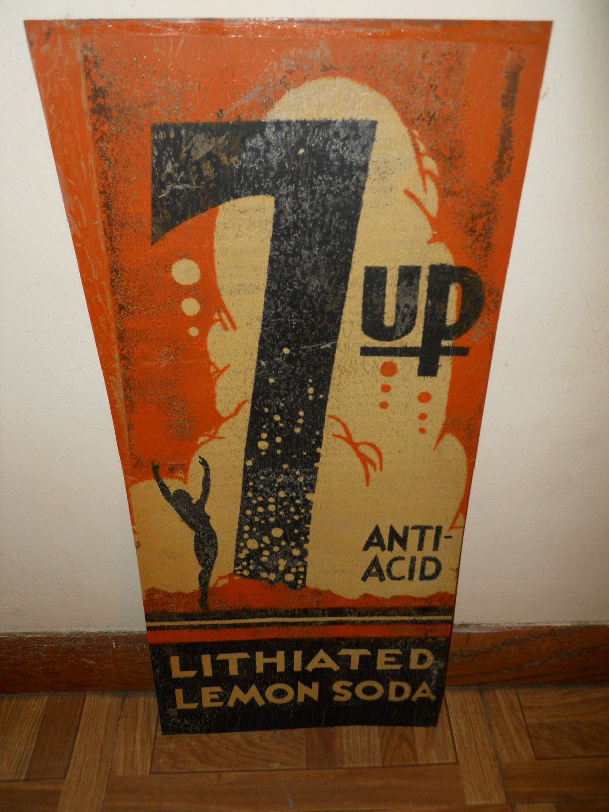 Download Vintage 1930s 7 Up Lithiated Soda Tin Sign with Girl 7up Advertizing Soda Pop | eBay | Vintage ...