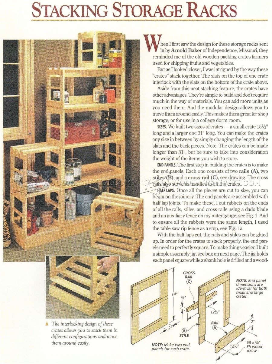 2580 Stacking Storage Rack Plans Woodworking Work 2580 Stacking Storage Rack Plans Woodworking Work Solutions