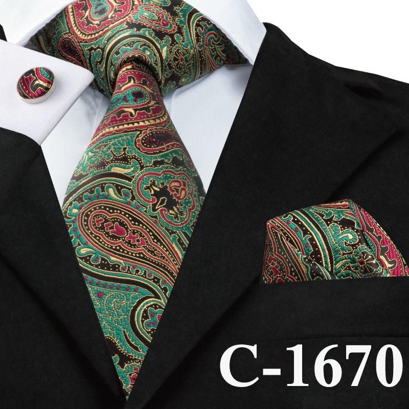 Classic Neck Tie Men Stripe Paisley Floral Checks Necktie JACQUARD 100/% Silk Tie