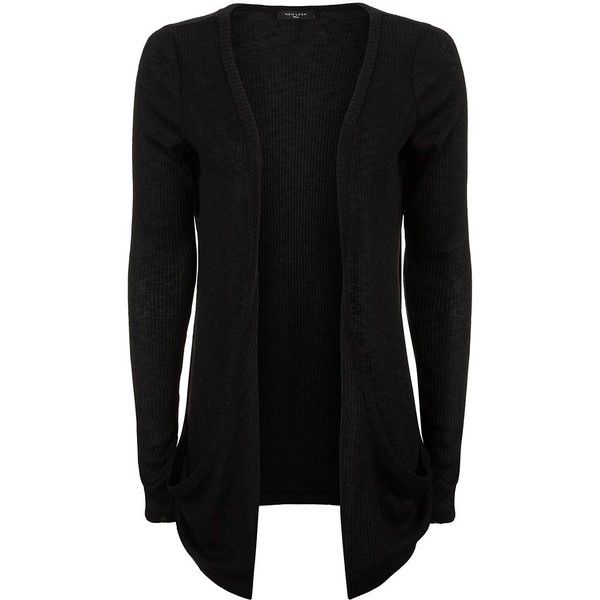 Tall Black Ribbed Dip Hem Boyfriend Cardigan | Dip hem, Long Tall Black Ribbed Dip Hem Boyfriend Cardigan | Dip hem, Long