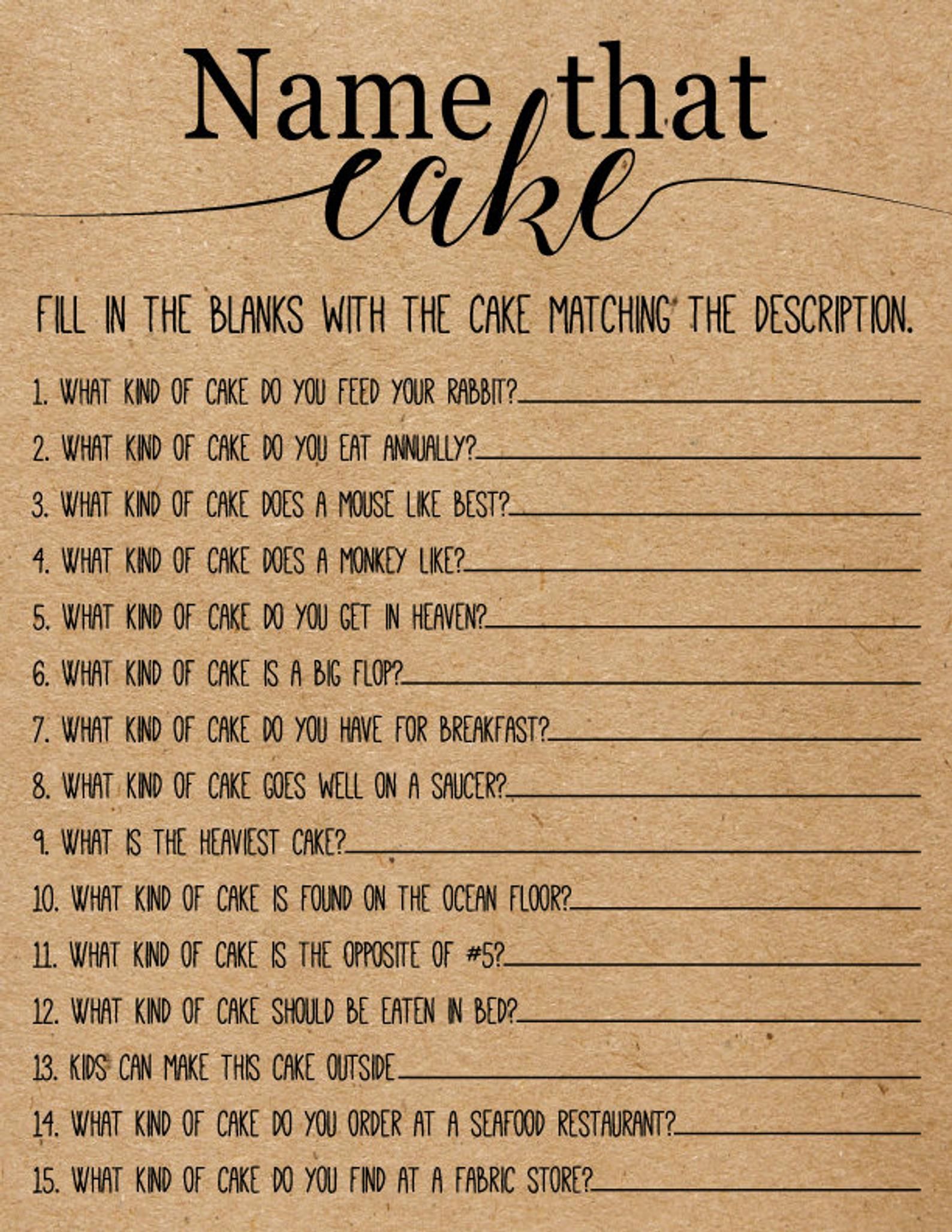 Name That Cake Bridal Shower Game . Guess The Cake . Bridal Shower Games,Virtual Bridal Shower Name That Cake Bridal Shower Game . Guess The Cake . Bridal Shower Games,Virtual Bridal Shower