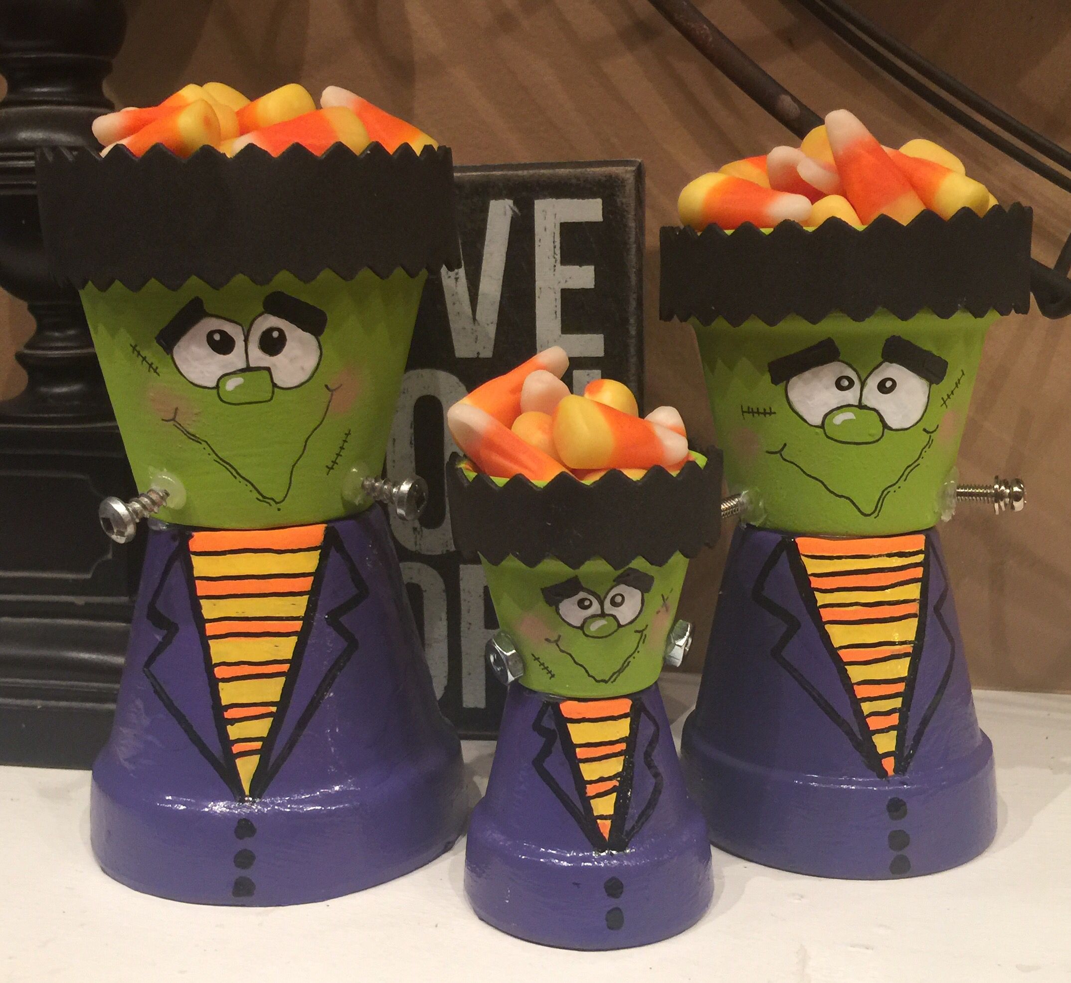 Halloween Terra Cotta Pot Crafts - Little Frankensteins #claypotcrafts #madebyshannon #halloween #terracottacrafts #paintingfun #candy | Halloween clay, Halloween crafts, Clay pot crafts Halloween Terra Cotta Pot Crafts - Little Frankensteins #claypotcrafts #madebyshannon #halloween #terracottacrafts #paintingfun #candy | Halloween clay, Halloween crafts, Clay pot crafts