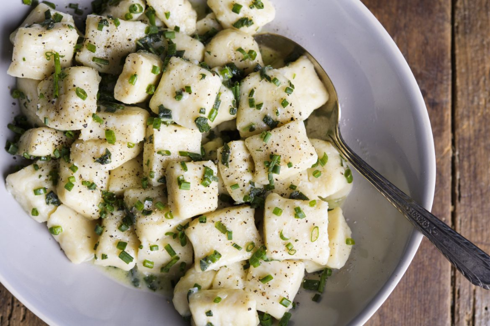 Potato Gnocchi with Butter, Sage and Chives