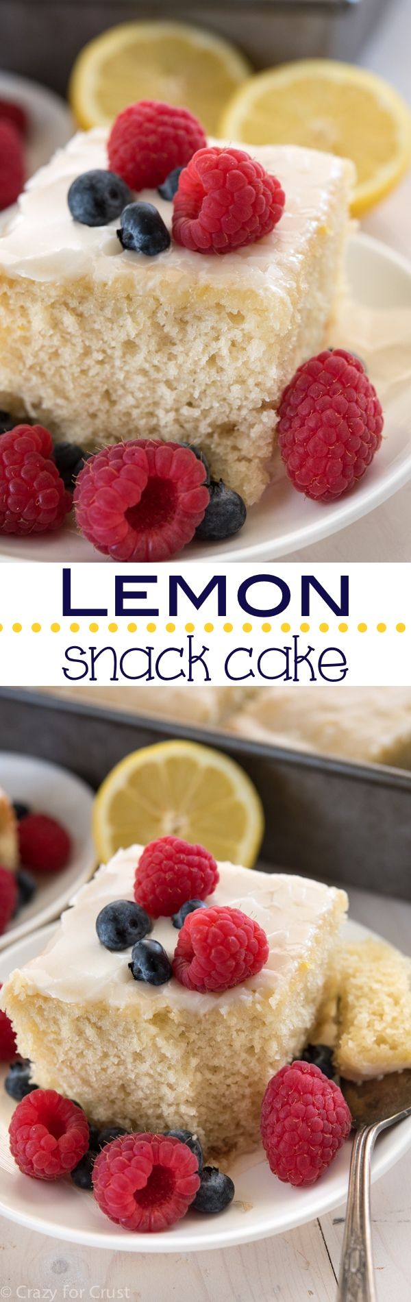 Lemon Snack Cake Crazy for Crust Recipe Lemon snack