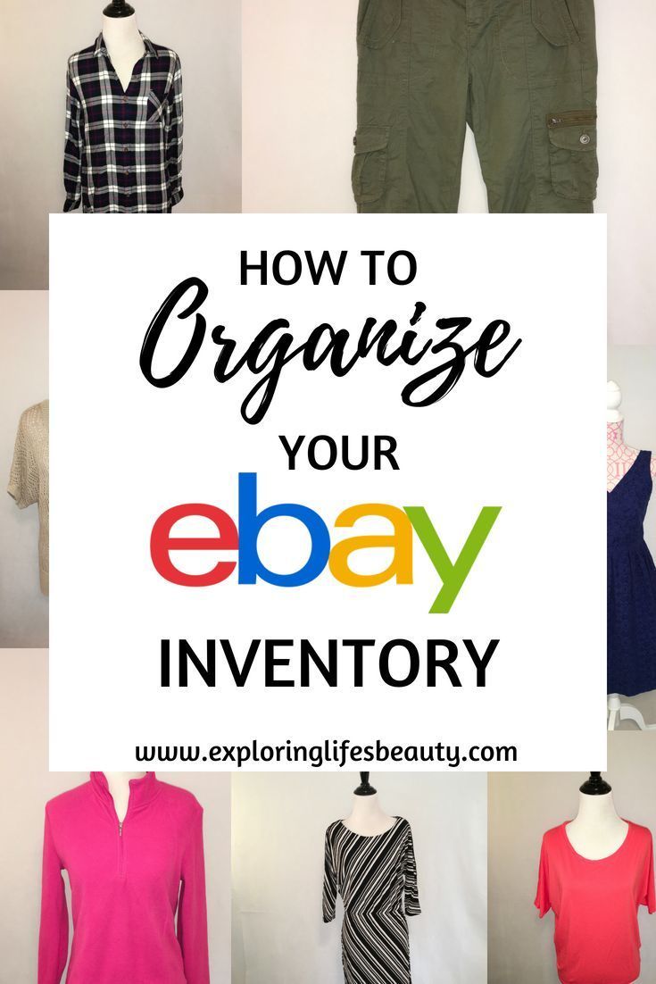 How to Organize & Manage your eBay Inventory | eBay Selling Tips | www.exploringlifesbeauty.com Ebay Selling Tips, Selling Online, Ebay Business, Online Business, Online Biz, Online Sales, Making Money On Ebay, Ebay Office, Buying A Condo