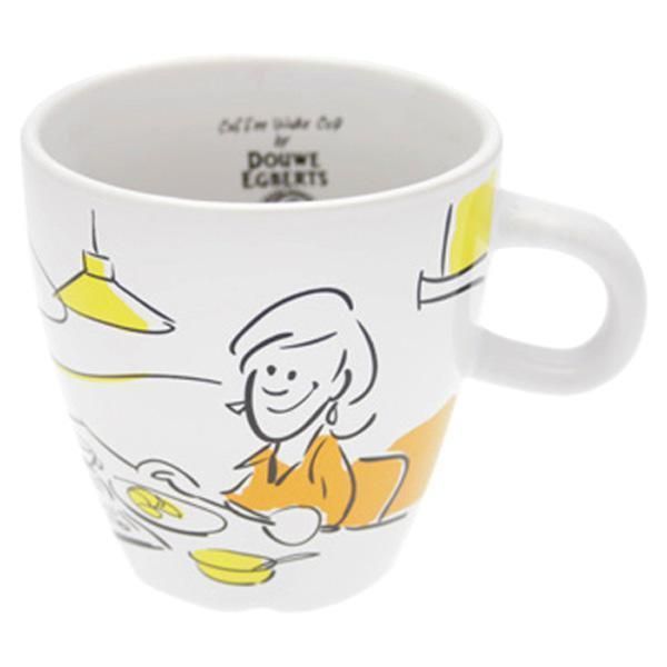 Douwe Egberts Design Coffee Cup 260 Ml Orange Yellow Douwe Egberts Design Coffee Cup 260 Ml Orange Yellow