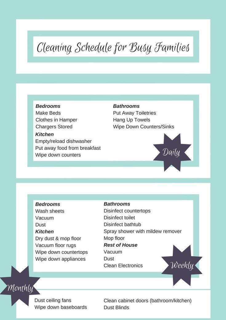 A Cleaning Schedule that WORKS - Table for Four or More
