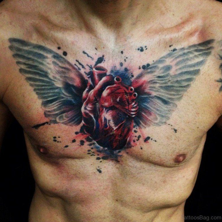 Image result for broken butterfly wing | Butterfly wings, Chest tattoo
