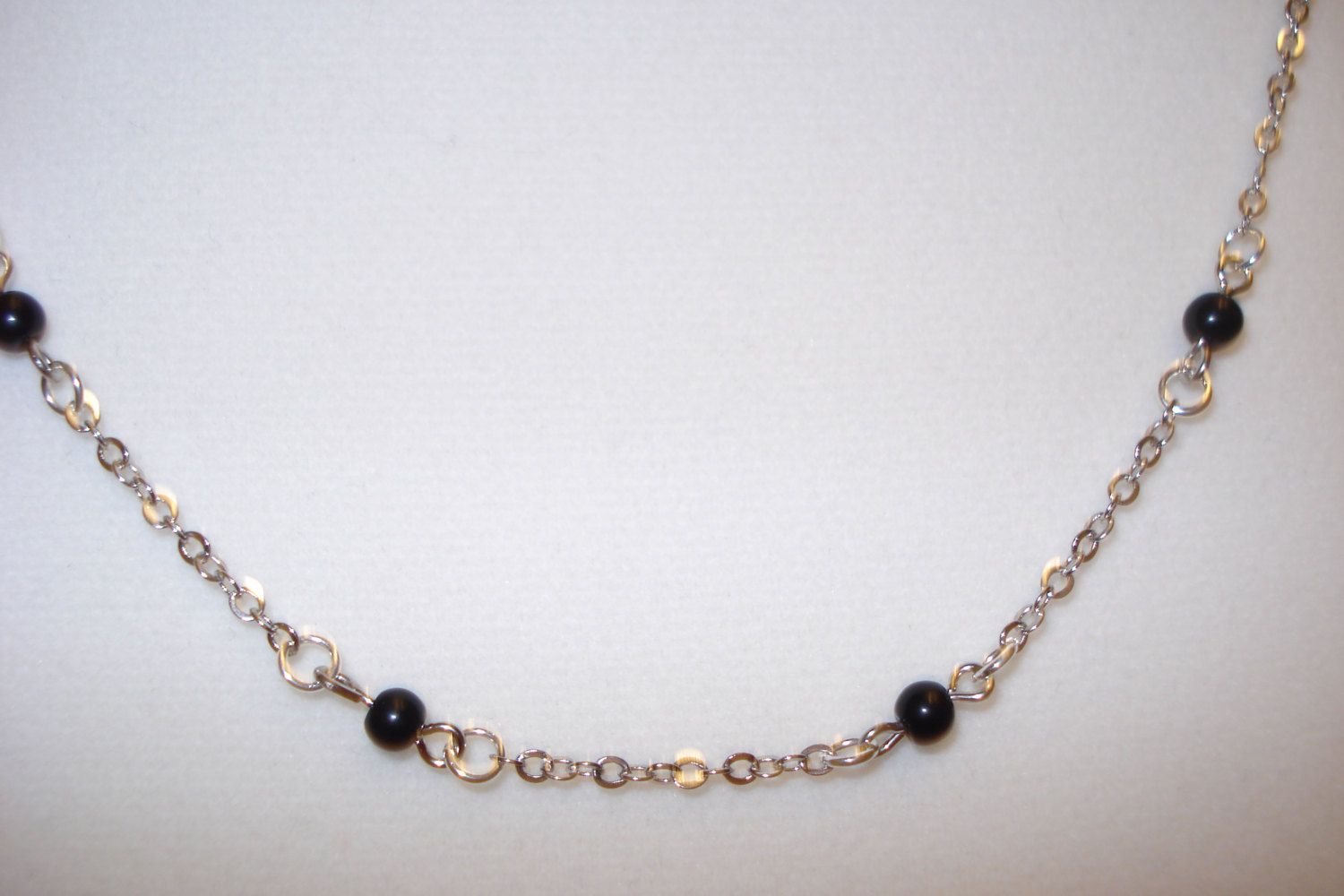 beeded black obsidian necklace beeded black obsidian necklace