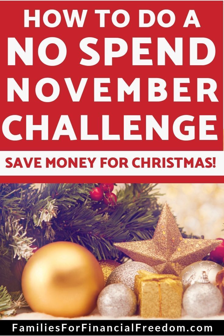 NoSpend November Join the MoneySaving Challenge! Money saving