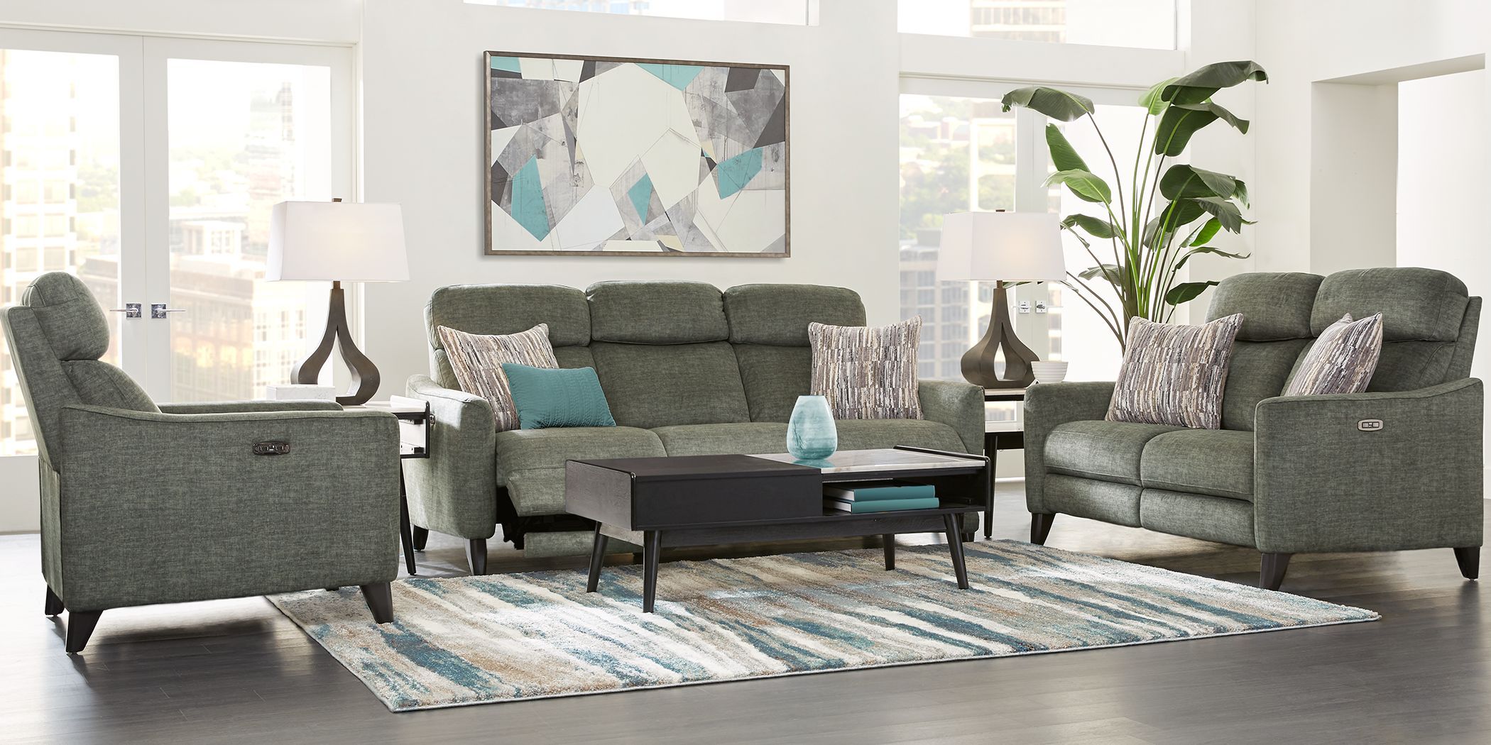 Pierceton Gray 3 Pc Dual Power Reclining Living Room In 2021 Reclining Sofa Living Room Gray Living Room Design Living Room Sofa Design