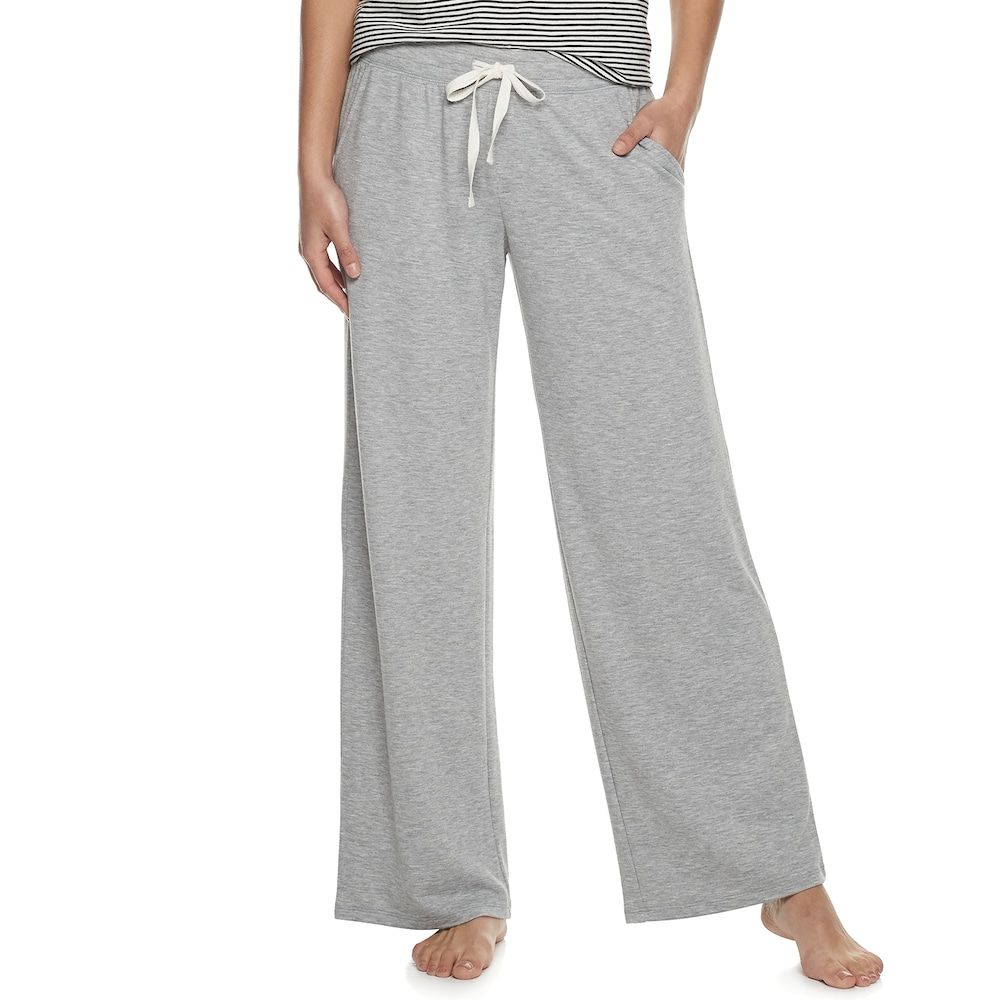 ZERDOCEAN Women/'s Plus Size Wide Leg Casual Lounge Pants Comfy Capris Relaxed Pajama Bottoms Drawstring Pockets