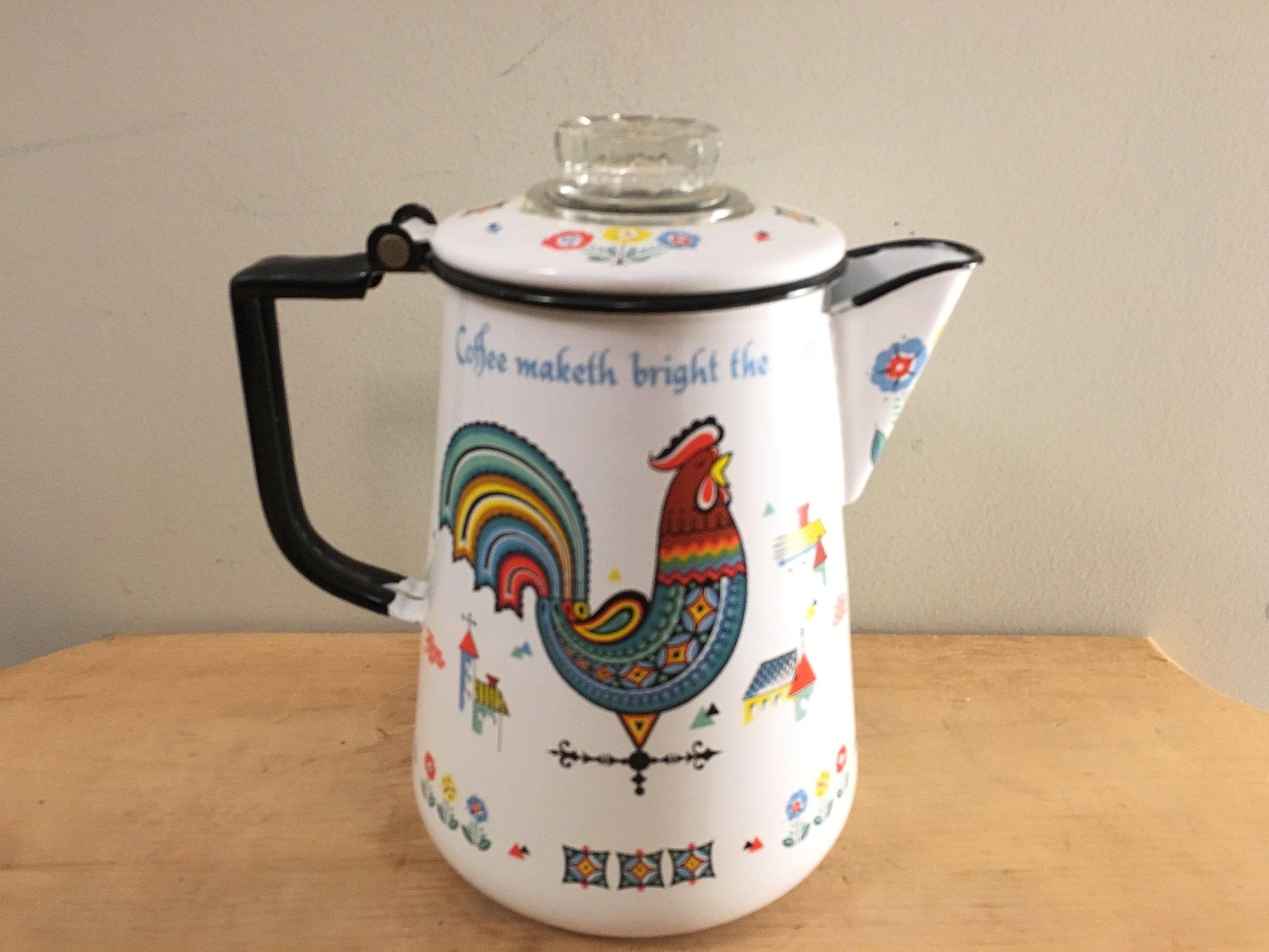 60 oz Fitz and Floyd English Garden Teapot Earthenware New in Box.