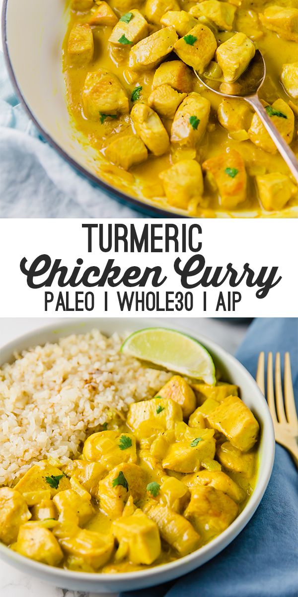 Turmeric Chicken Curry Paleo Whole30 Aip - Chicken recipes turmeric #chicken #recipes #turmeric Turmeric Chicken Curry Paleo Whole30 Aip