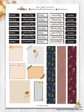 Moon and Magic - Printable Journal Kit Moon and Magic - Printable Journal Kit