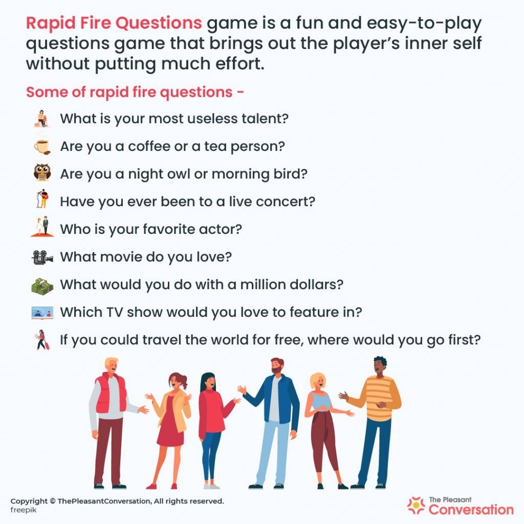 Rapid Fire Questions rapid-fire-questions