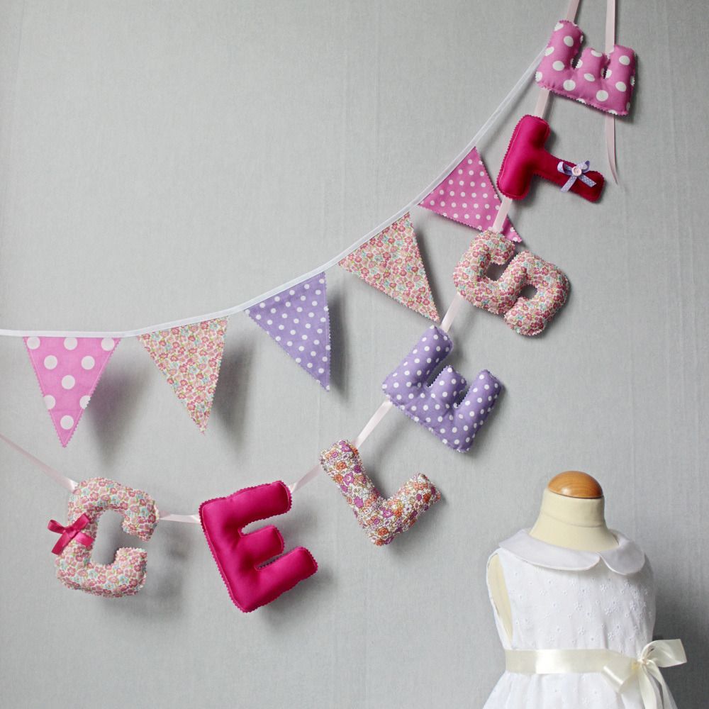 fête prix par lettre mariage anniversaire En bois alphabet bunting lettres