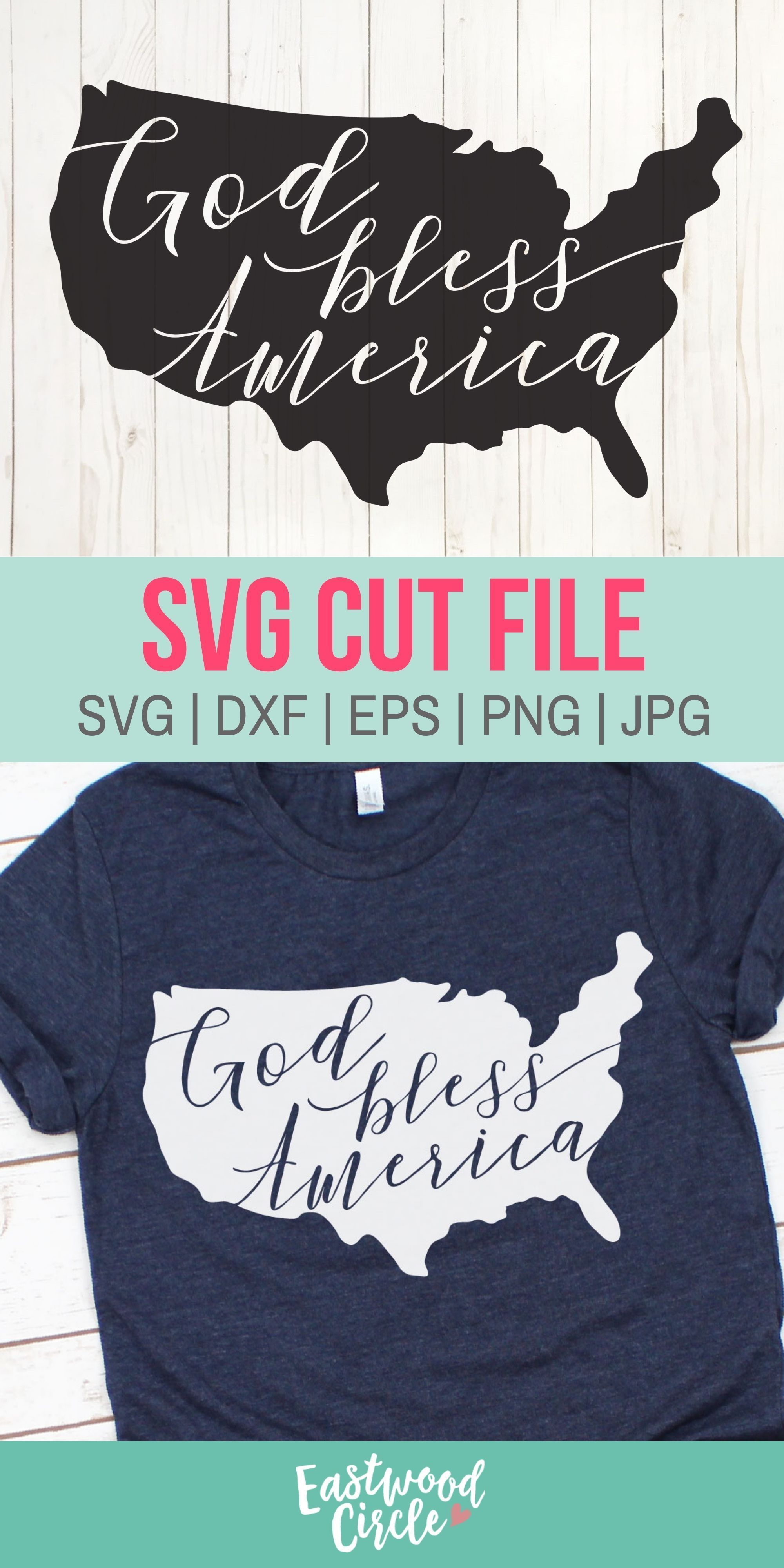 God Bless America svg July 4 svg America svg Patriotic svg American svg