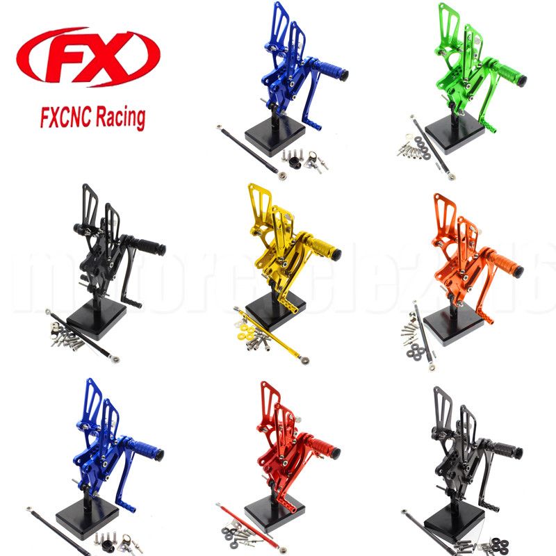 FXCNC For Honda VFR400 NC30 RVF400 NC35 Motorcycle Foot Pegs Rearset Rear Set