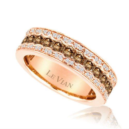 Chocolate Diamond Rings Womens Fashion Levian Strawberry Gold Ring With Chocolate Vanilla Diamonds Exclusively From Levian