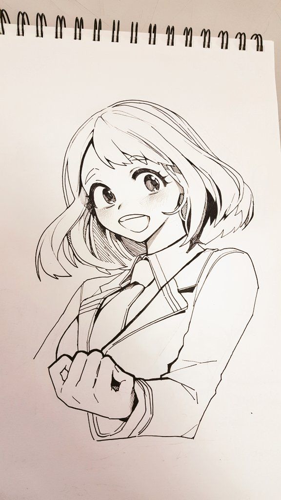 pics Uraraka Drawing Step By Step boku no hero academia uraraka ochako