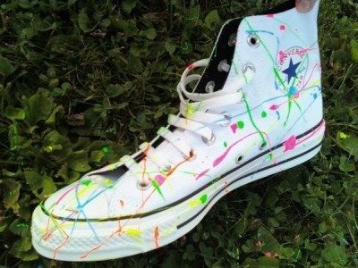 decorated converse high tops