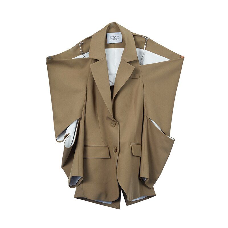 Season: Spring/Autumn Style: Trendy Collar: Notched Closure Type: Single Breasted Material: Cotton Material: Polyester Sleeve Length: Full Color: Khaki Size Chart SIZE (Unit: CM): S Length: 73 Bust: 88 Sleeve: 62 M Length: 75 Bust: 92 Sleeve: 63 L Length: 77 Bust: 96 Sleeve: 64 Womens Khakis, Running Hats, Summer Sun Hat, Mens Caps, Workout Jacket, Black Plaid, Color Khaki, Sleeve Length, Long Sleeve