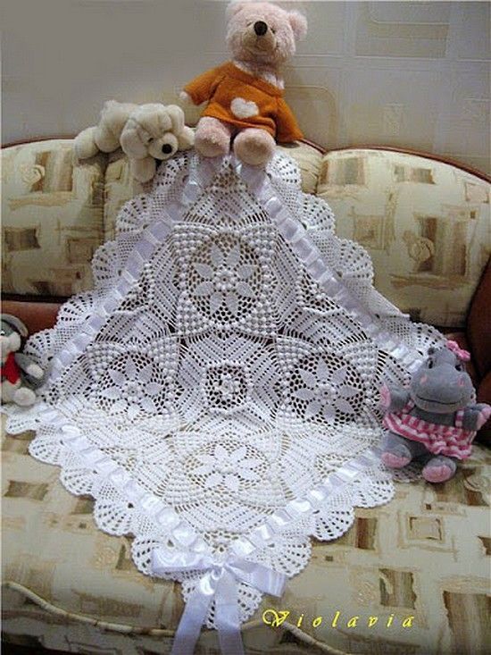 CBB15 CROCHET PATTERN-SUPERBE Crochet Bébé Couverture//Châle