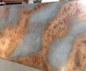 galvanized countertops distressed galvanized and copper technique galvanized sheet metal