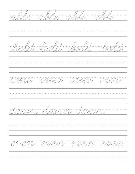 cursive writing worksheets pdf artofit