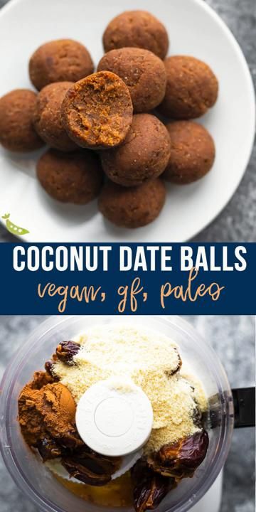 Coconut Date Balls (4-Ingredients!) Coconut date b Coconut Date Balls (4-Ingredients!) Coconut date b