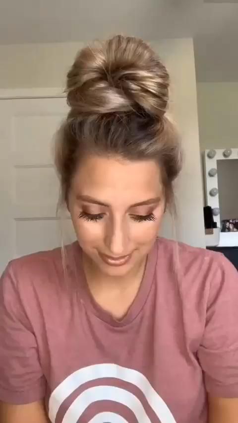 Easy Messy Bun Hair Tutorial Easy Messy Bun Hair Tutorial