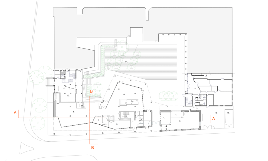 Penoyre & Prasad builds architecture school for Portsmouth university Portsmouth University, Portsmouth England, New Architecture, 1 Gif, Eldon, School Building, Ground Floor Plan, Video, Floor Plans