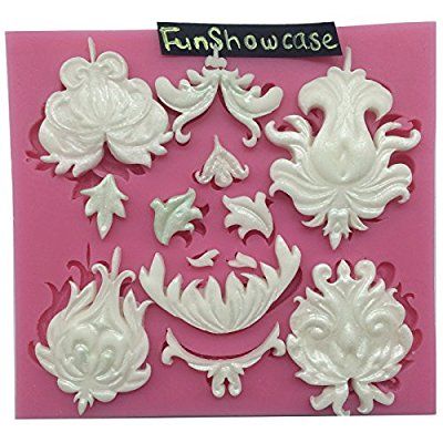 Lace Border Flower Silicone Fondant Mould Cake Decoration Sugarcraft Icing Mold