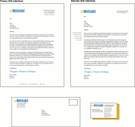 great style guide professional letterhead template ucr cover letter