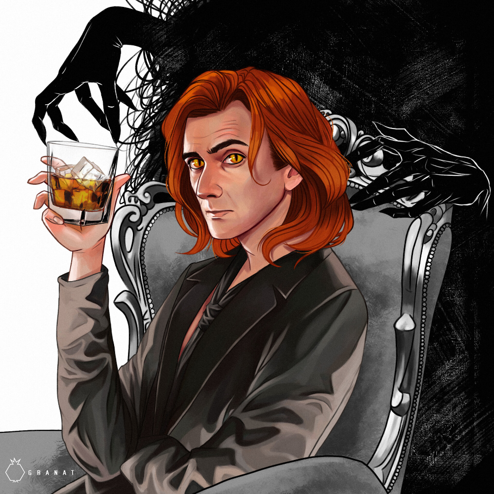 ArtStation Good Omens , Granat Art Good omens book, Best, Crowley