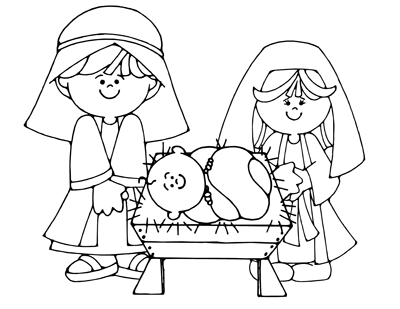 Free Printable Christmas Nativity Coloring Pages 10