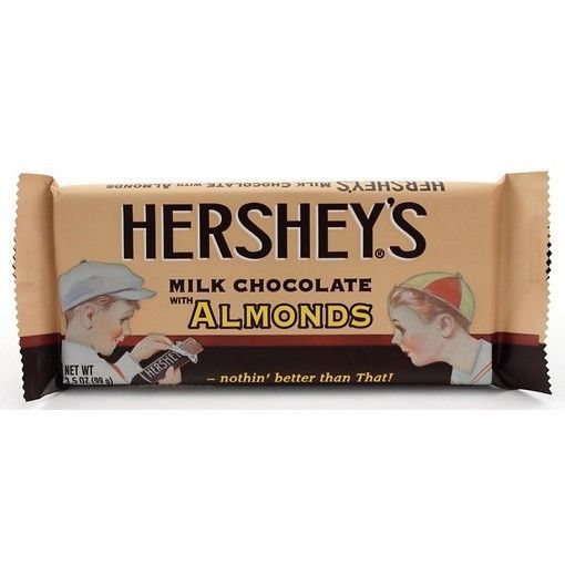 Hershey Chocolate Bar With Almonds Hershey Chocolate Hershey