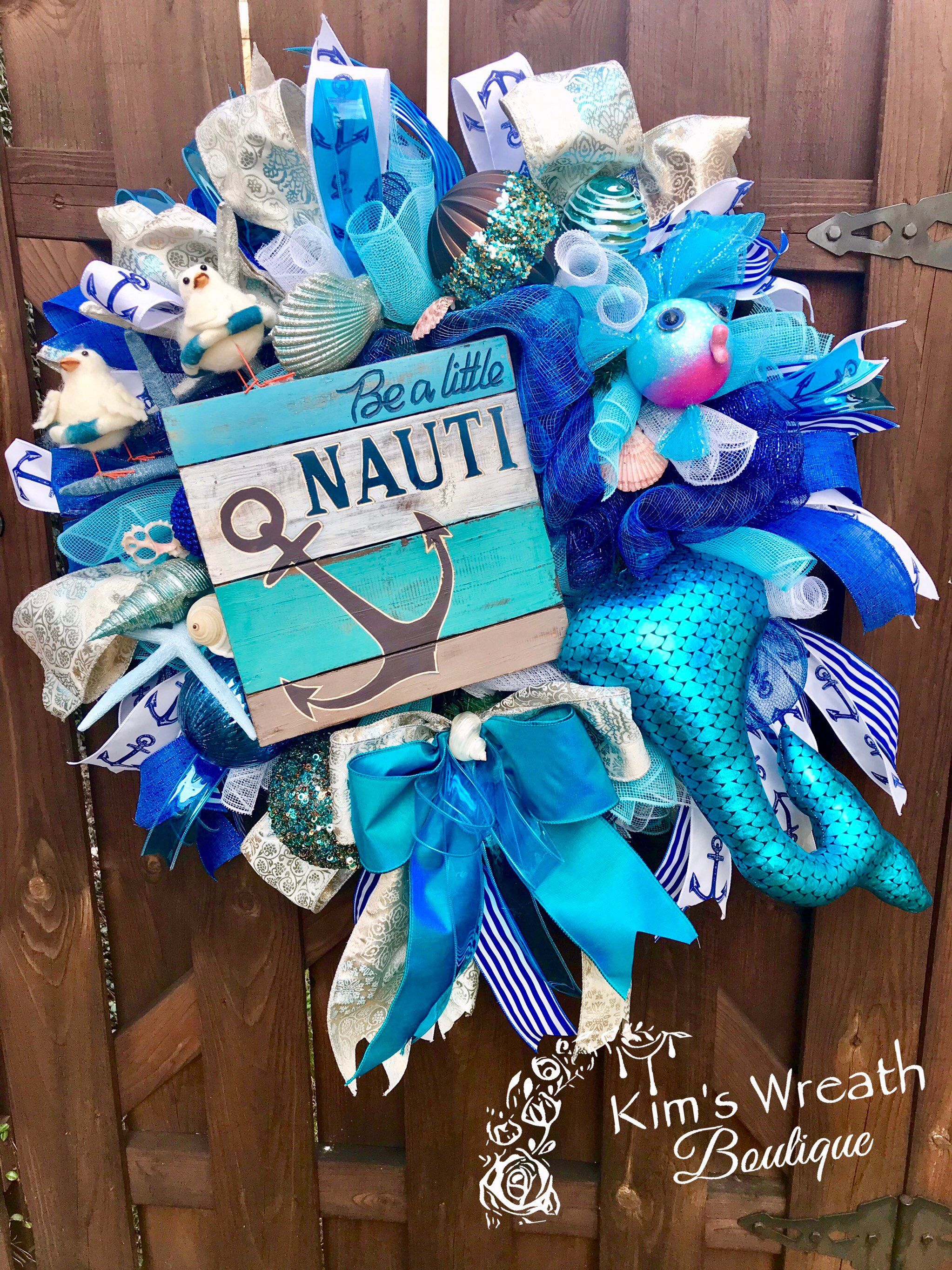 Nautical Wreath Nautical Swag Nautical Decor Beach Wreath
