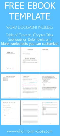 free ebook template preformatted word document writing help