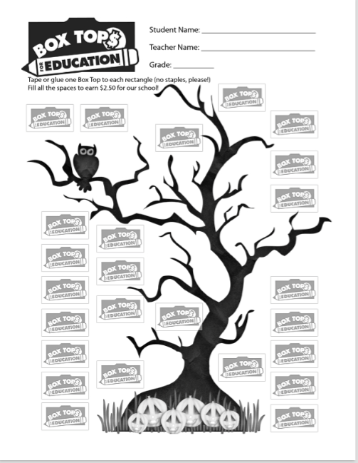 No cost selection sheets for Halloween and Drop. Box Tops photograph regarding Printable Box Top Collection Sheets named Totally free variety sheets for Halloween and Tumble. Box Tops