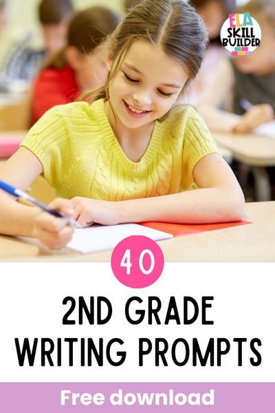 40 Fun And Free 2nd Grade Writing Prompts