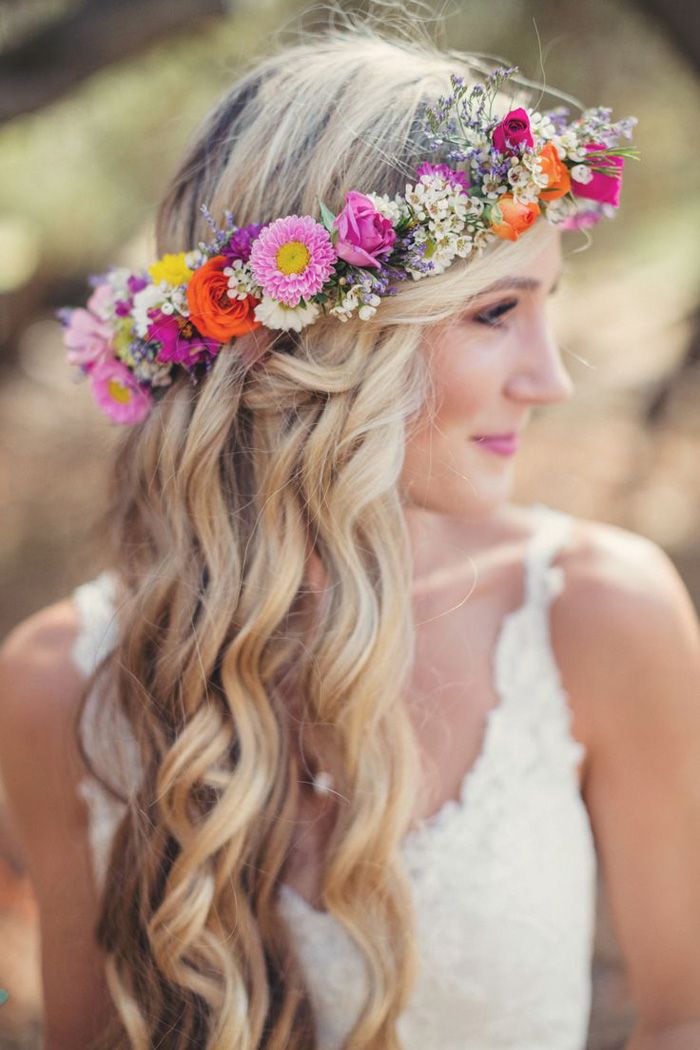 The Ultimate Boho Wedding Guide Modern Wedding Flower crown